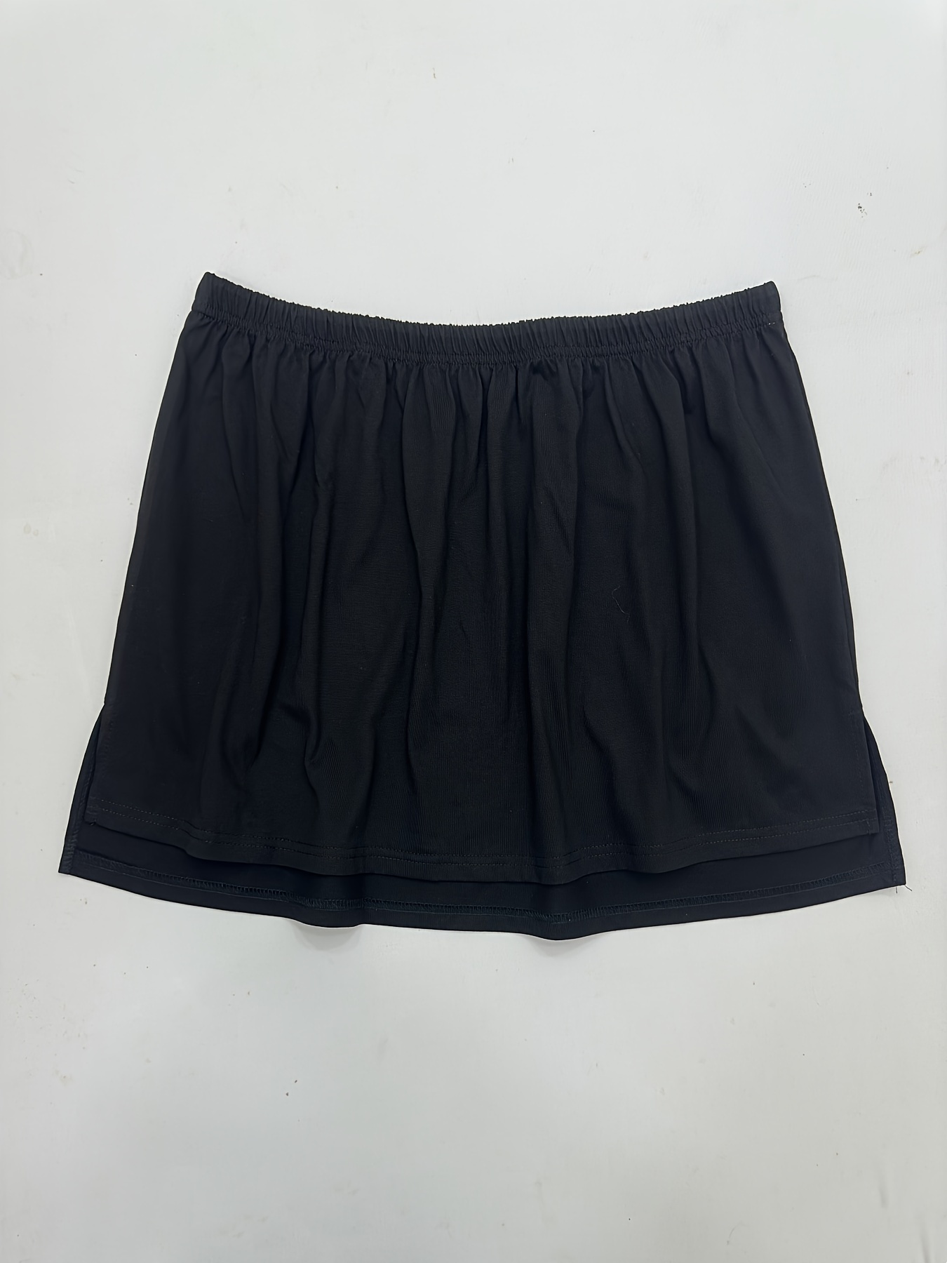 Simple Solid Shirt Skirt Adjustable Stretch Half Slips - Temu Canada