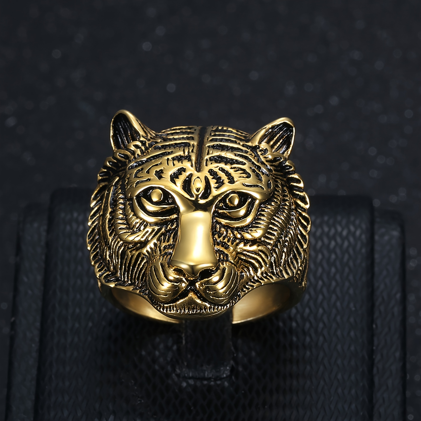 Men's Tiger Ring, Bold Statement Piece