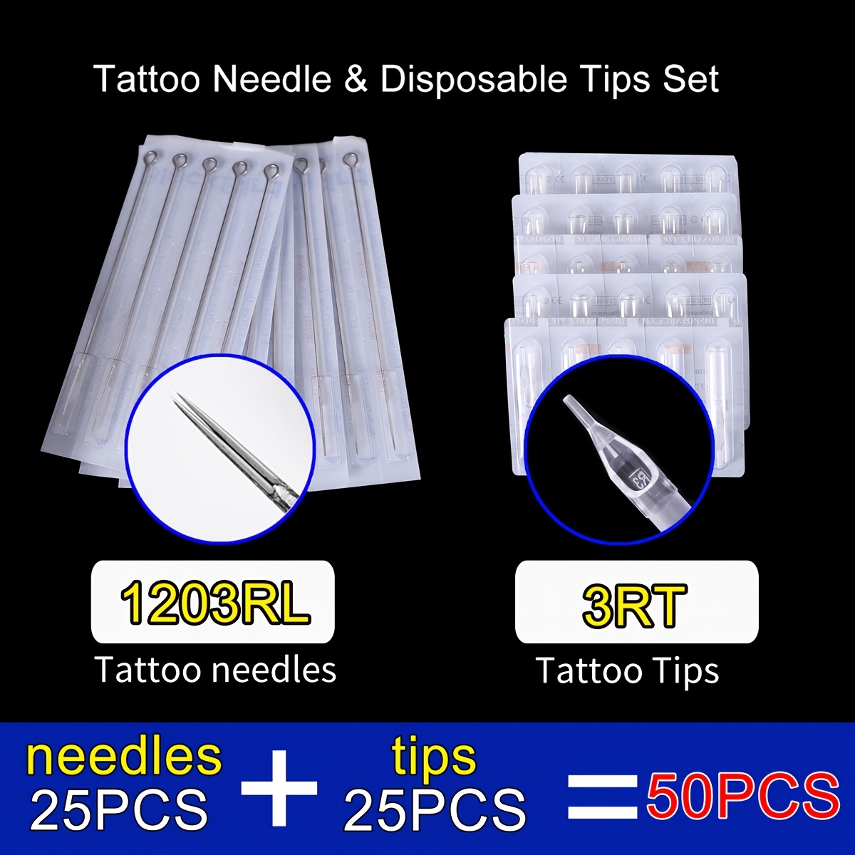 Wormhole Tattoo Box Needles Assorted Tattoo Needle Box Mix - Temu