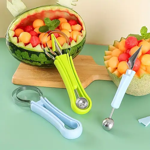 Cuillère à fruits en acier inoxydable, bord dentelé, Gadget de cuisine à  légumes, outil de coupe