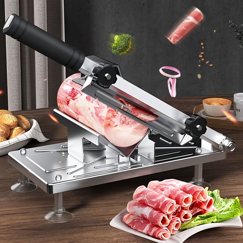 Stainless Steel Manual Meat Slicer Perfect For Slicing Beef - Temu