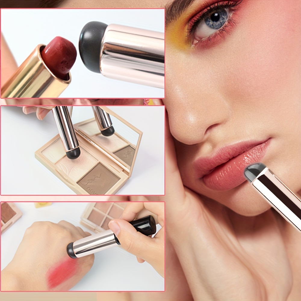 Silicone Lip Brush With Lid Easy And Efficient Lipstick - Temu