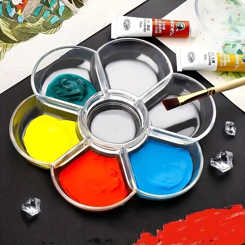 Round Hole Silicone Pigment Palette Art Gouache Watercolor - Temu
