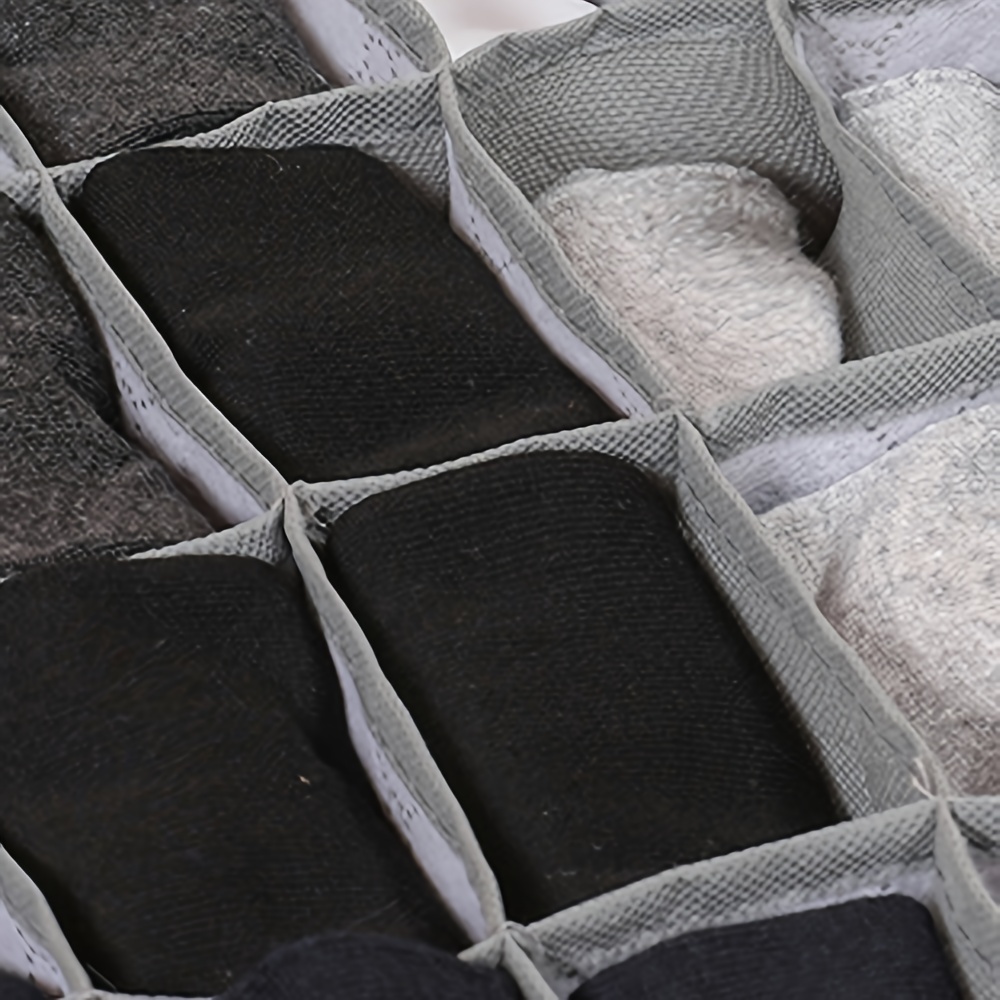 Foldable Underwear Sock Storage Box Multi grid Design - Temu