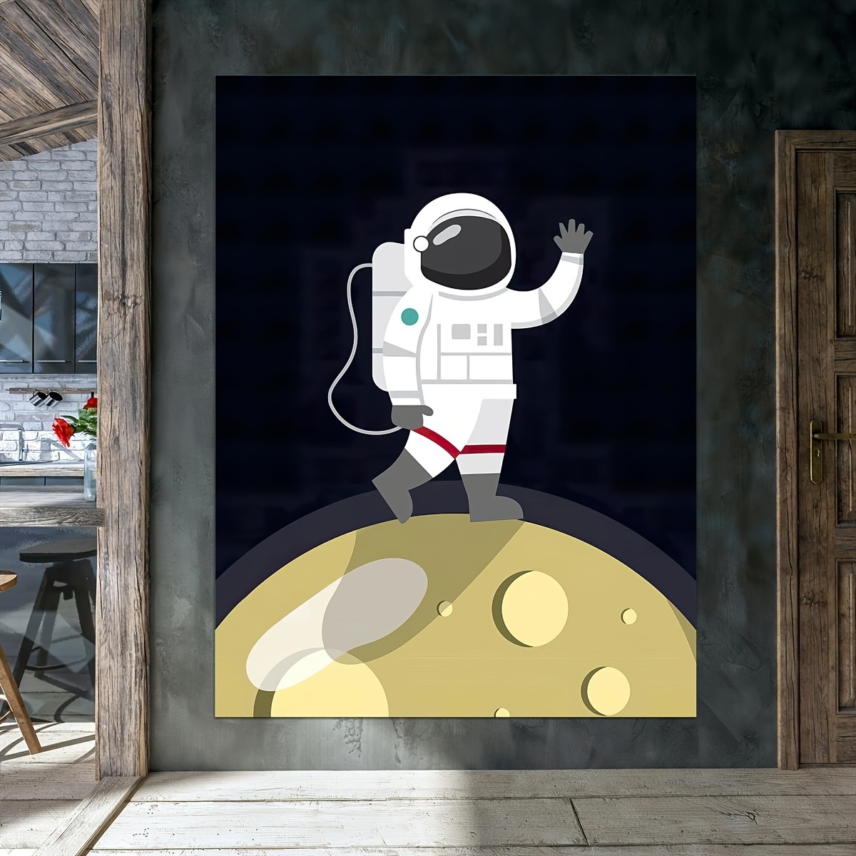 Surreal Art Spaceman Art Astronaut Colorful Art 