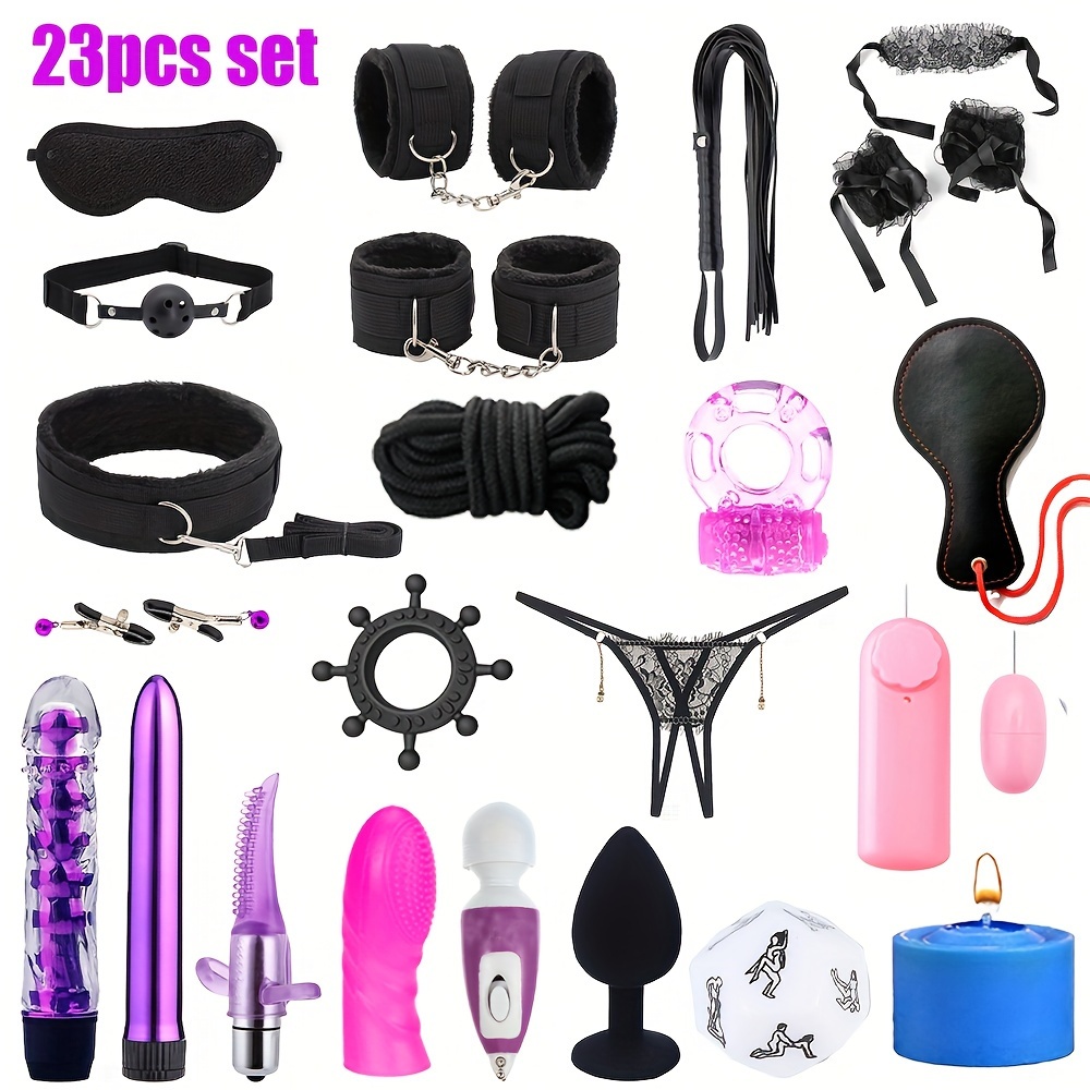 26 Uds. Kits Bondage Bdsm Mujeres Parejas Juguetes Sexuales - Temu