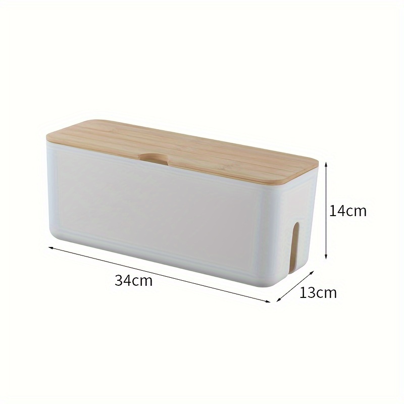 E-shop 1 Stück Kunststoff-Datenkabel-Aufbewahrungsbox, Kabelaufbewahrungsbox zum Verstecken von Kabeln, Steckdosenleisten-Organizer-Box, geeignet für