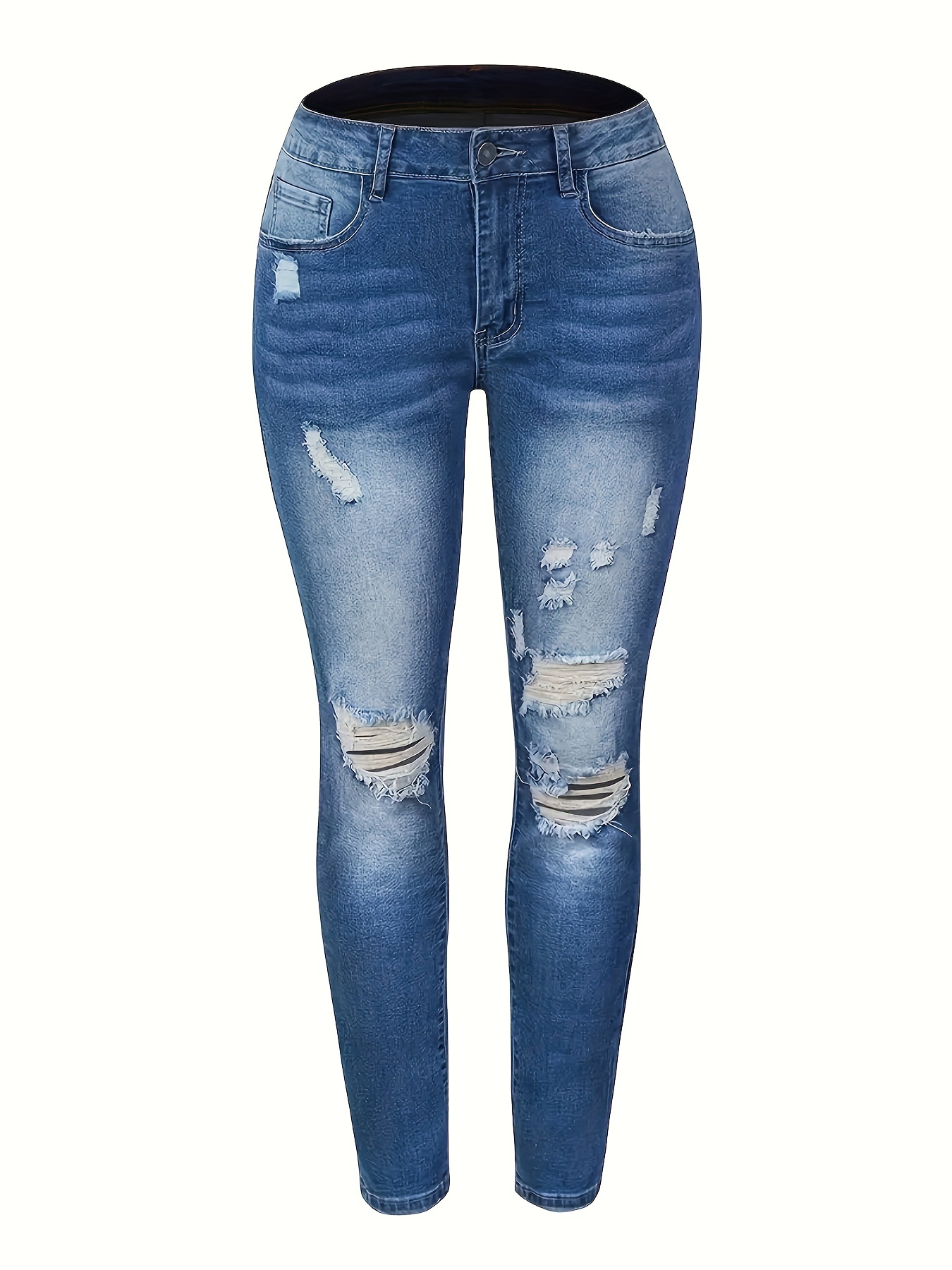 Women's distressed 2024 ankle jeans