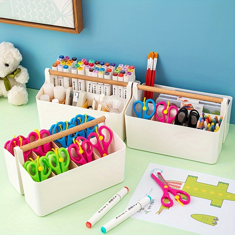 Handmade Scissors Storage Box Tool Pencil Marker Stationery - Temu