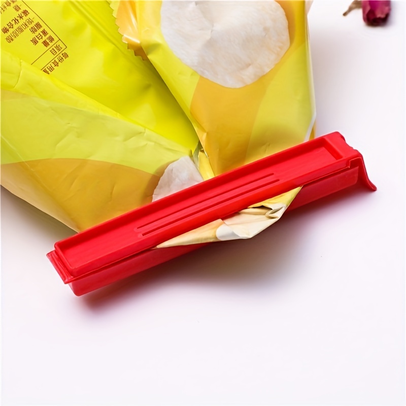 Food Sealing Clip, Long Potato Chip Snack Clamp, Moisture-proof Clamp,  Bagged Food Sealing Clip, Plastic Bag Packaging Clips, Home Kitchen  Supplies - Temu