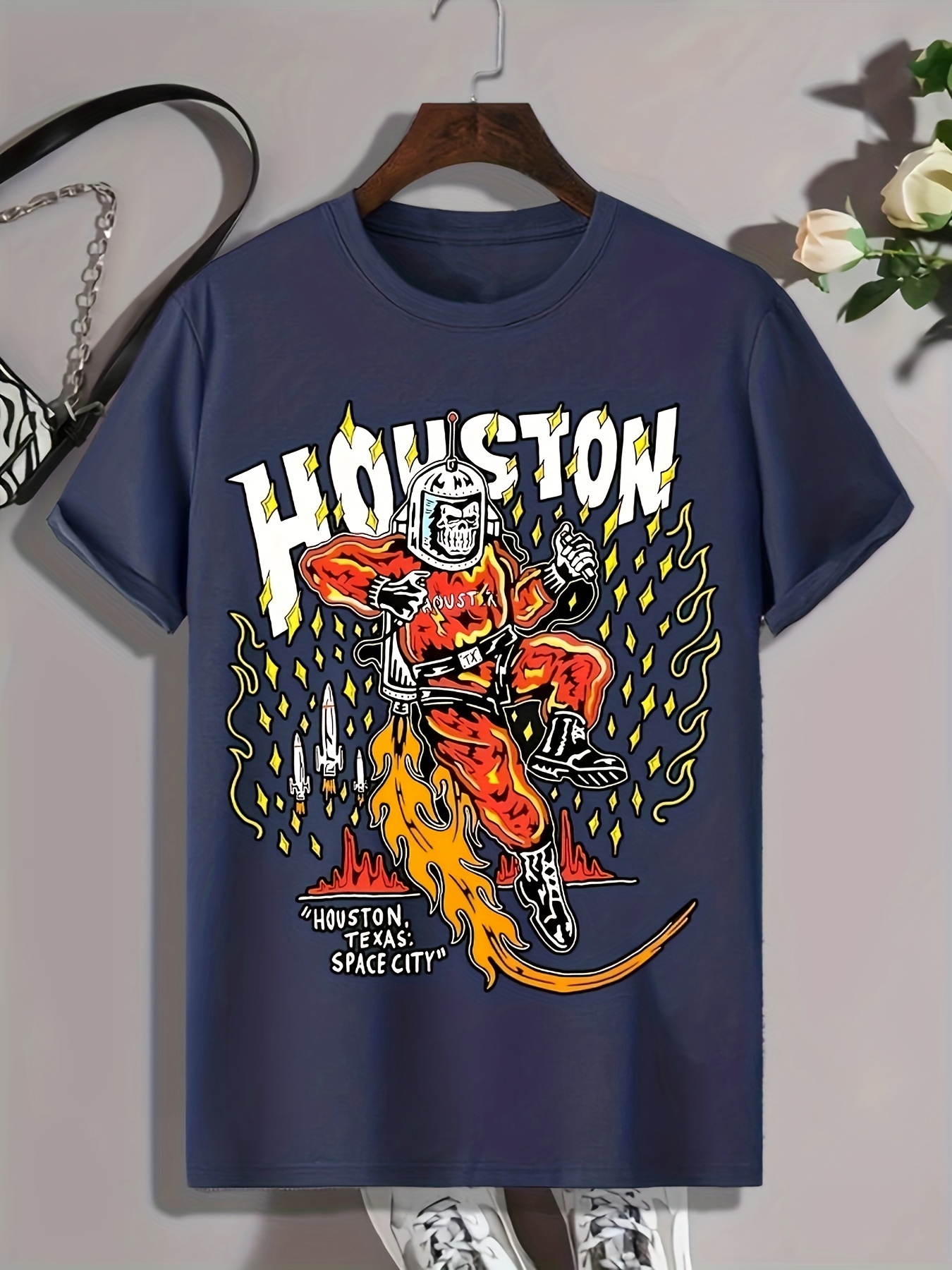 Houston Astros Sparkle Christmas Graphic T-Shirt - Mens