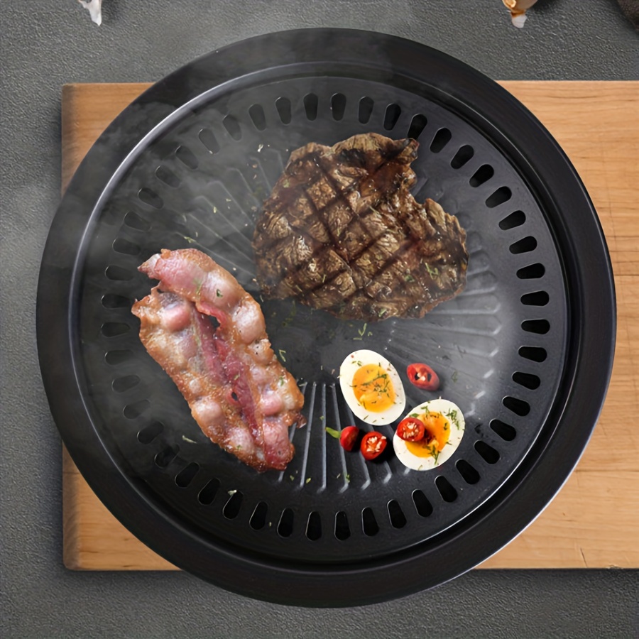 Smokeless Indoor Stove Top Grill Nonstick BBQ Griddle Pan