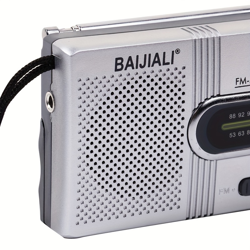 Pocket Radio Portable Mini Am / fm Radio Pequeño Transistor de Radio con  Indicador de Potencia Conector para Auriculares
