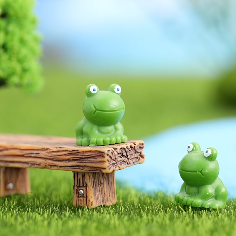 Mini Simulation Frog Figurines Micro Moss Landscape - Temu