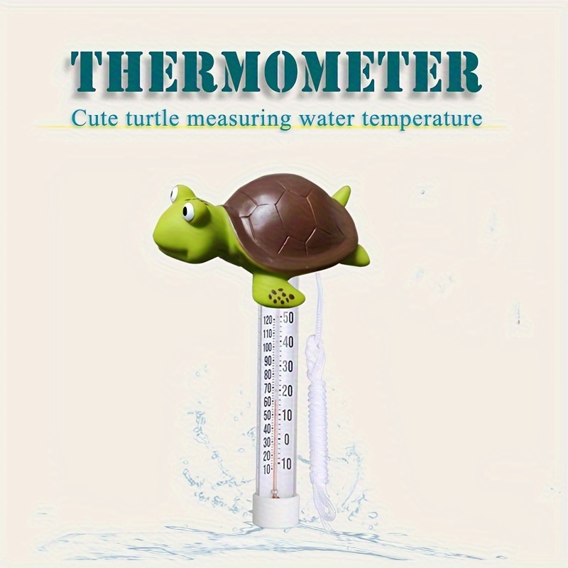 

1pc Home Daily Swimming Pool Bathroom Thermometer, Turtle Pond Temperature Gauge, Garden Water Pavilion Thermometer