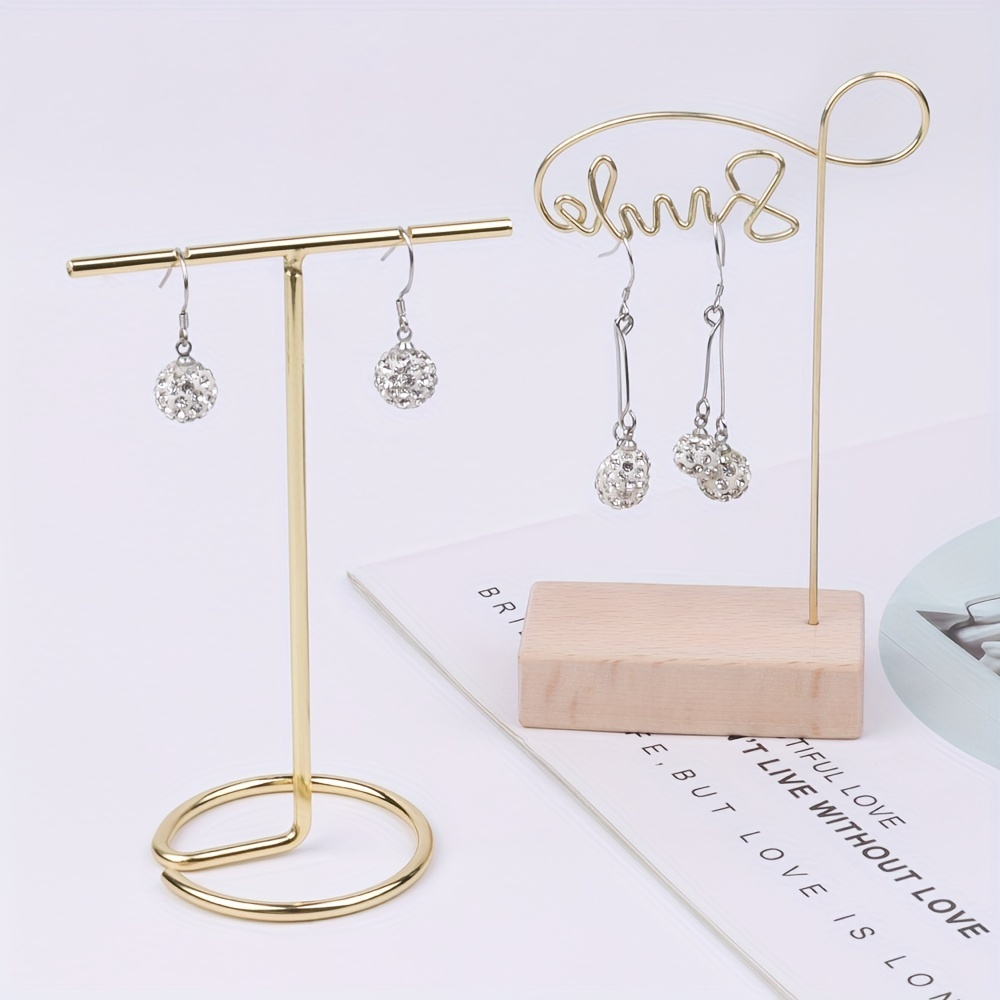 Classic Metal Golden Shape Jewelry Display Rack