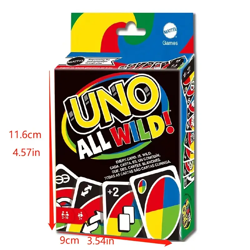 Jogos All Wild Card Game com 112 cartas, presente para crianças
