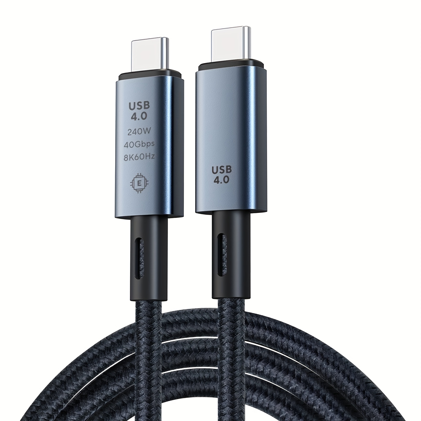  240W USB4 Cable, USB C to USB C Cable Fast Charging Compatible  Thunderbolt 4/3 Cable, Support 8K/6K@60Hz & 40Gbps Data Transfer for iPhone  15 Pro MacBook Pro/Air Samsung eGPU Docking GaN