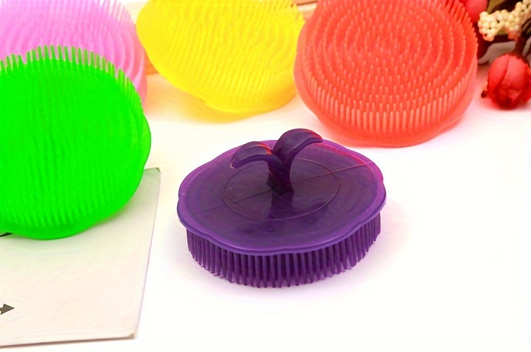 1pc scalp massager shampoo brush soft brush for hair cleaning exfoliating scalp massage great for hair salons details 2