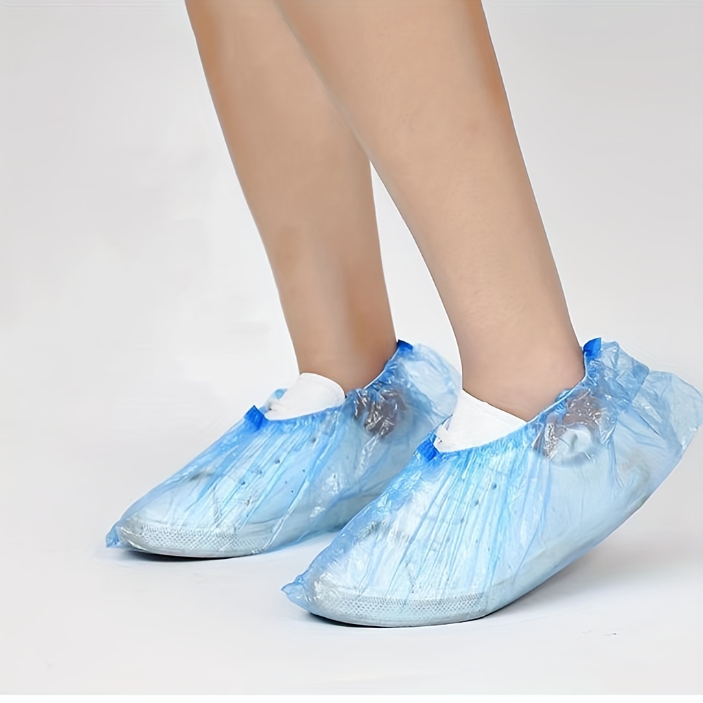 100pcs Couvre chaussures En Plastique Jetables Couvre - Temu Belgium