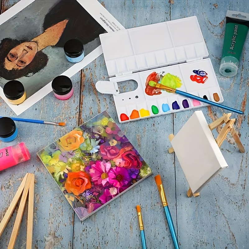 Paint Storage Box, Color Tray Wet Plate, Pigment Tray, Watercolor Tray for  Action Figures 