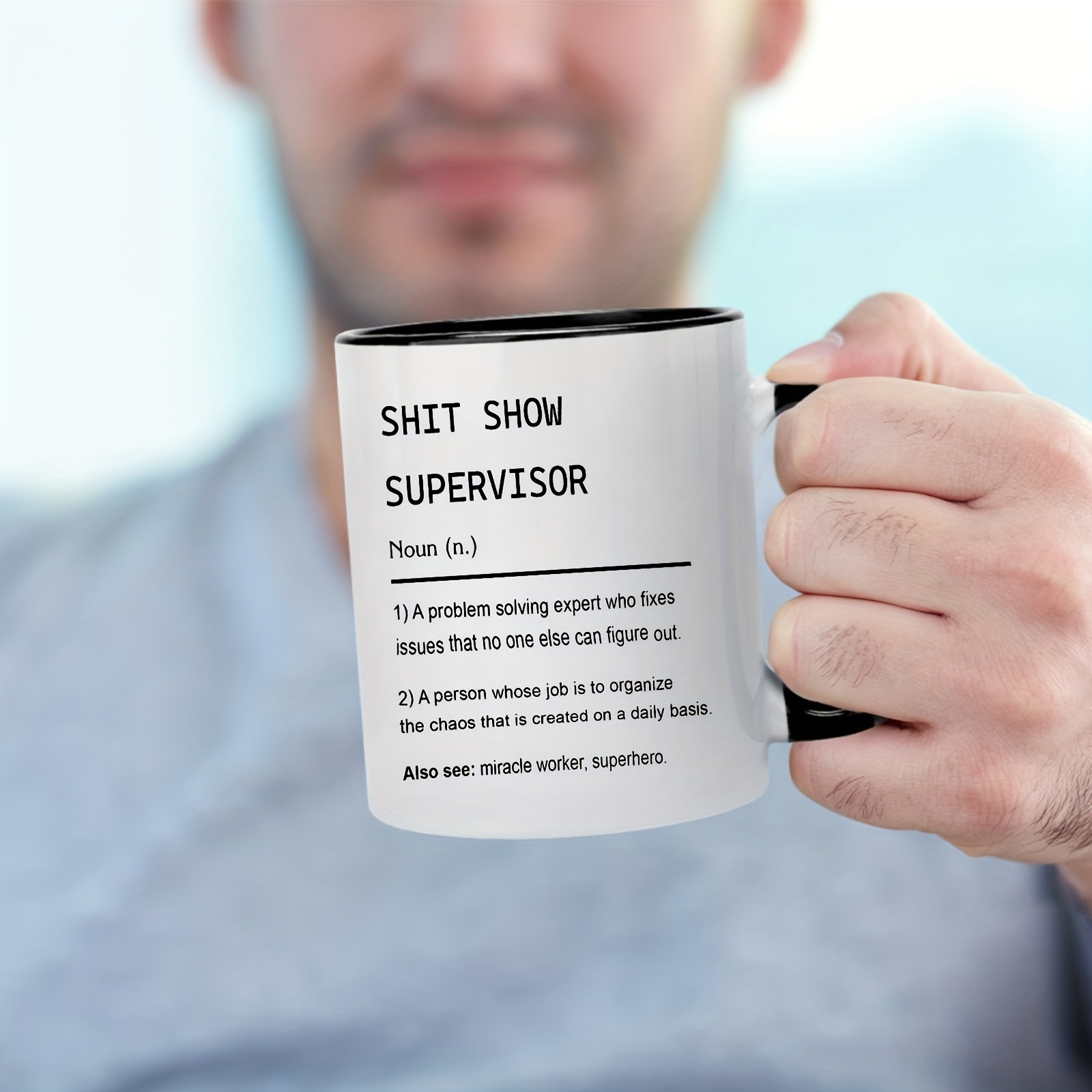 Shit Show Supervisor Personalized Accent Mug Boss Coffee Cup - Temu