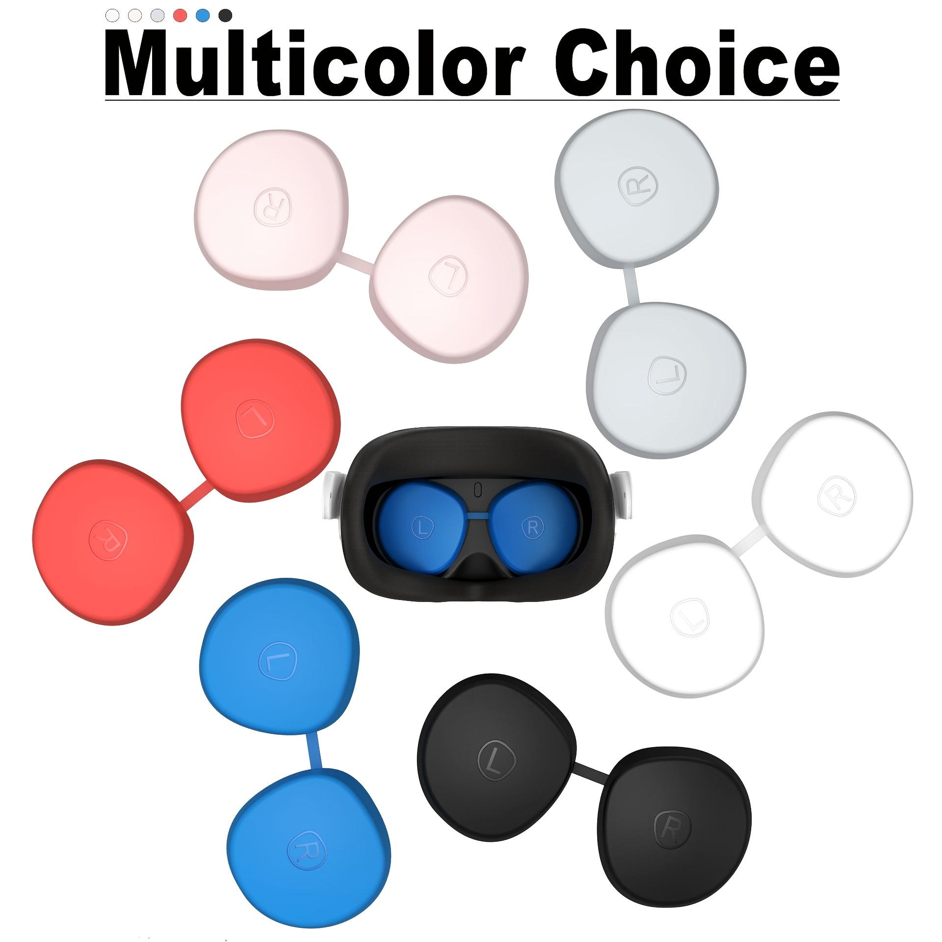 Silicone Protective Cover For Oculus Quest 3 Headset Face Cover Eye Pad  Mask Case Button Cap For Meta Quest 3 VR Accessories - AliExpress