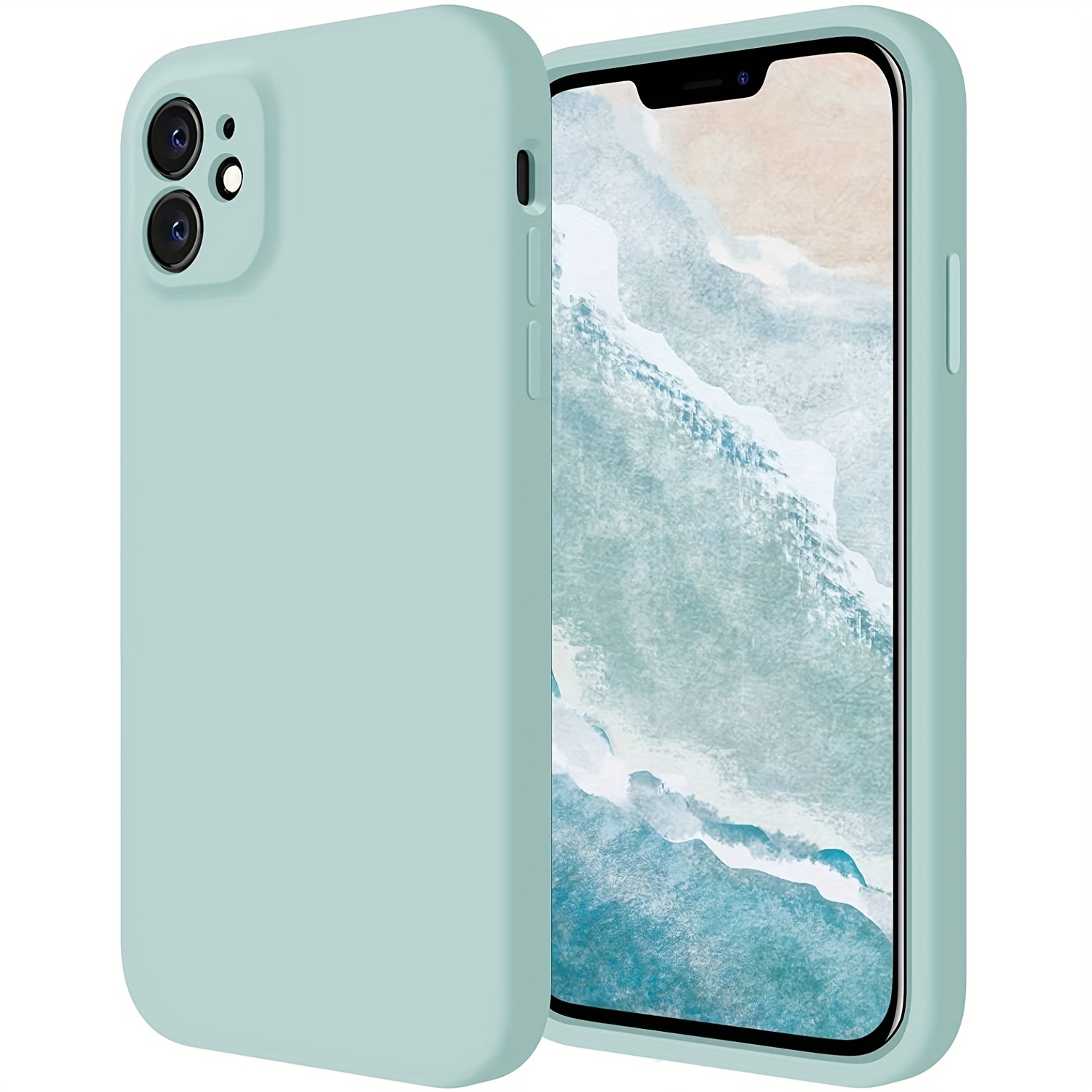SURPHY Square Silicone Case Compatible with iPhone 11 Case, Liquid Silicone  Slim Fit Case (Individual Protection for Each Len) for iPhone 11 6.1