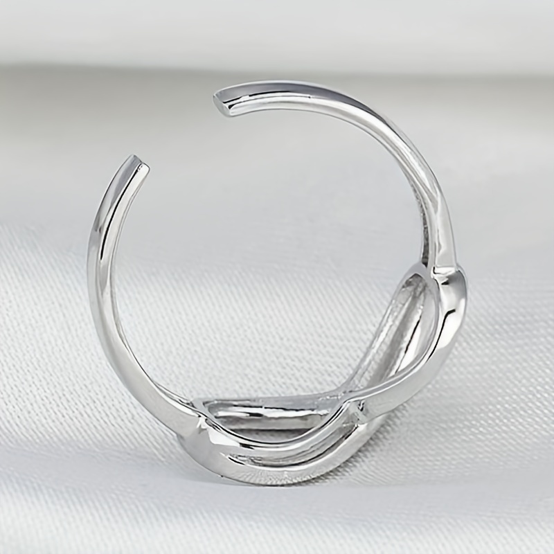 Adjustable Silver Bow Letter 8 Love Infinite Jewelry Set