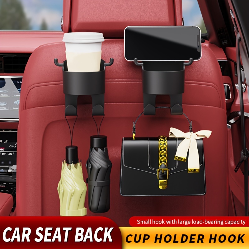 Multifunctional Hook for Car Seat Back Small Hooks Car Seat Back  Multifunctional Hooks Rear Creative Cup Holder Storage Box