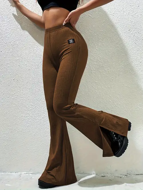 Brown Flare Pants - Temu