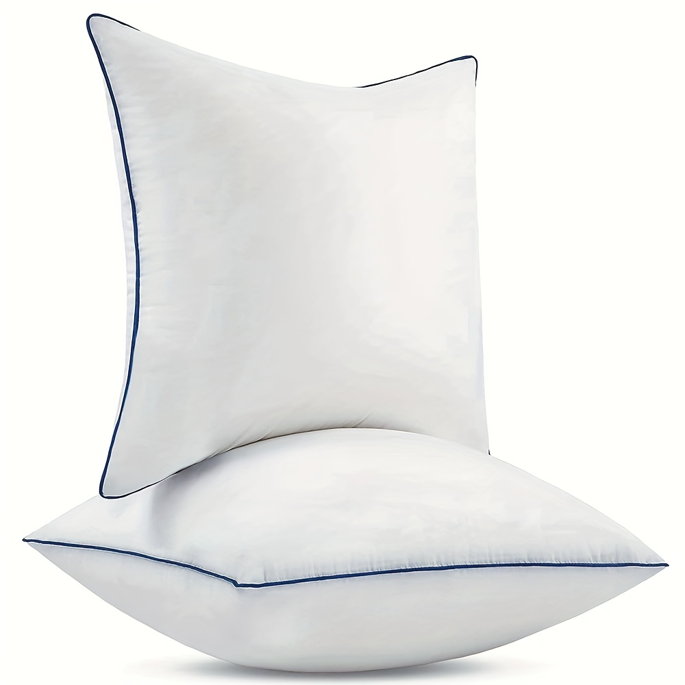 Decorative Throw Pillow Core Down And Feather Filled Cotton - Temu