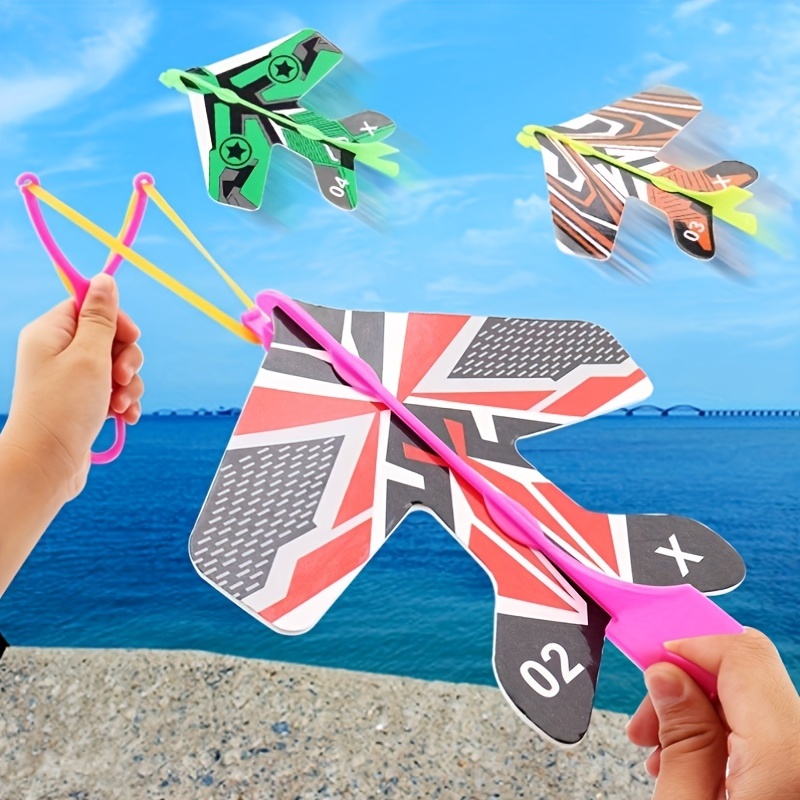 Kite Launcher Toys, Kite Toy Set with Launcher Ejection Kite Beach Toy,  Funny Toys Outdoor Kites Beach Toys for Kids Birthday Gifts