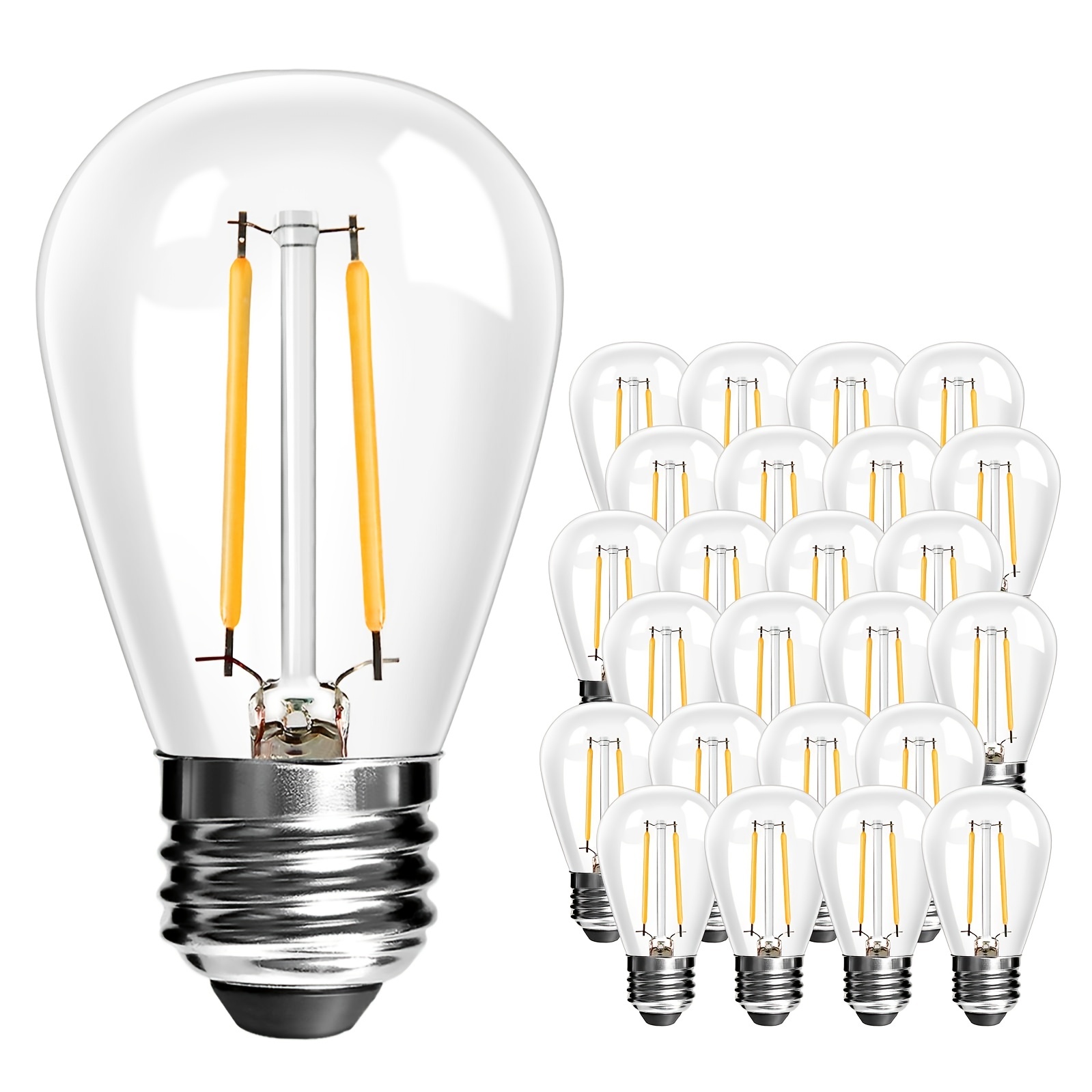 S14 Replacement Bulb Outdoor String Light Ac110 130v E26 Led - Temu