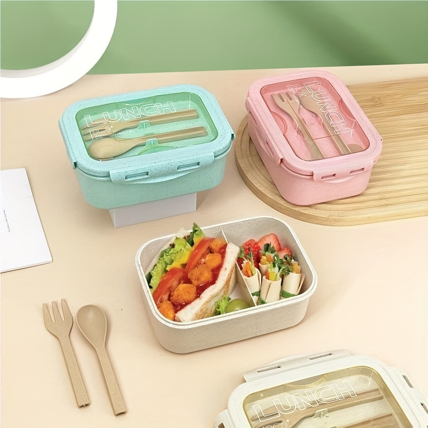 Leakproof 850mL Bento Box with Utensils - Back to School & Work Lunches