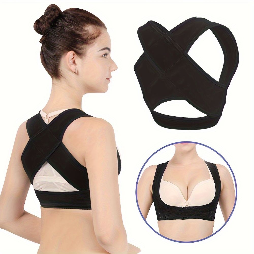 Adjustable Breathable Nude P Back Spandex Posture Correction Strap Women  Men Prevent Bending Posture Strap Clavicle Support Strap - Sports &  Outdoors - Temu