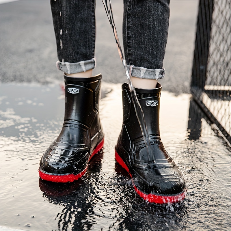 Botas De Lluvia Antideslizantes Para Mujer A La Moda Resistentes Al Agua  Zapatos