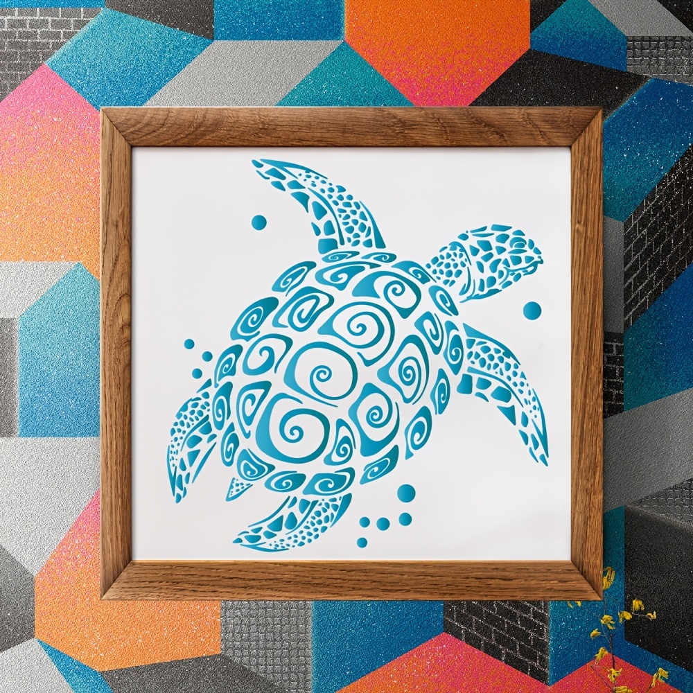 Mandala Turtle Stencil Turtle Stencils, Large Turtle Stencil, Mandala  Stencil, Sea Turtle Stencil, Animal Stencils, Large Stencil 