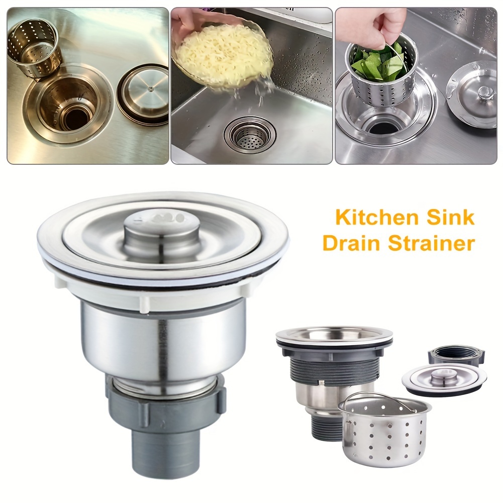 

Stainless Steel Sink Drain, Vegetable Washing Basin Accessory Basket