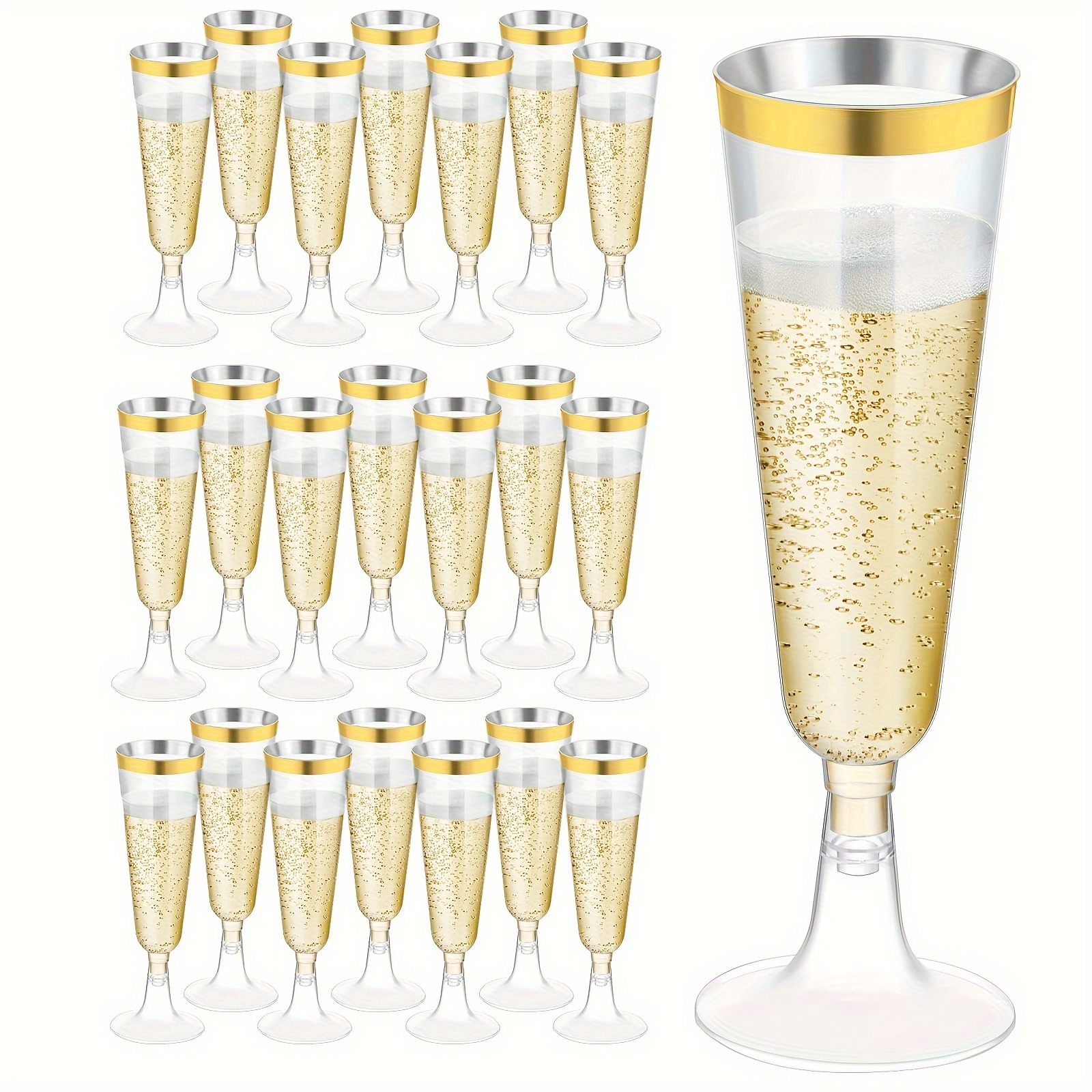 Plastic Cocktail Glasses Party Champagne Cups Disposable - Temu