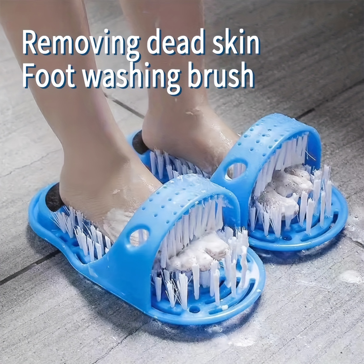 

1pc, Foot Washing Brush Foot Scrub, Foot Scrub Massager Cleaner, Dead Skin Remover For Shower Floor With Suction Cup