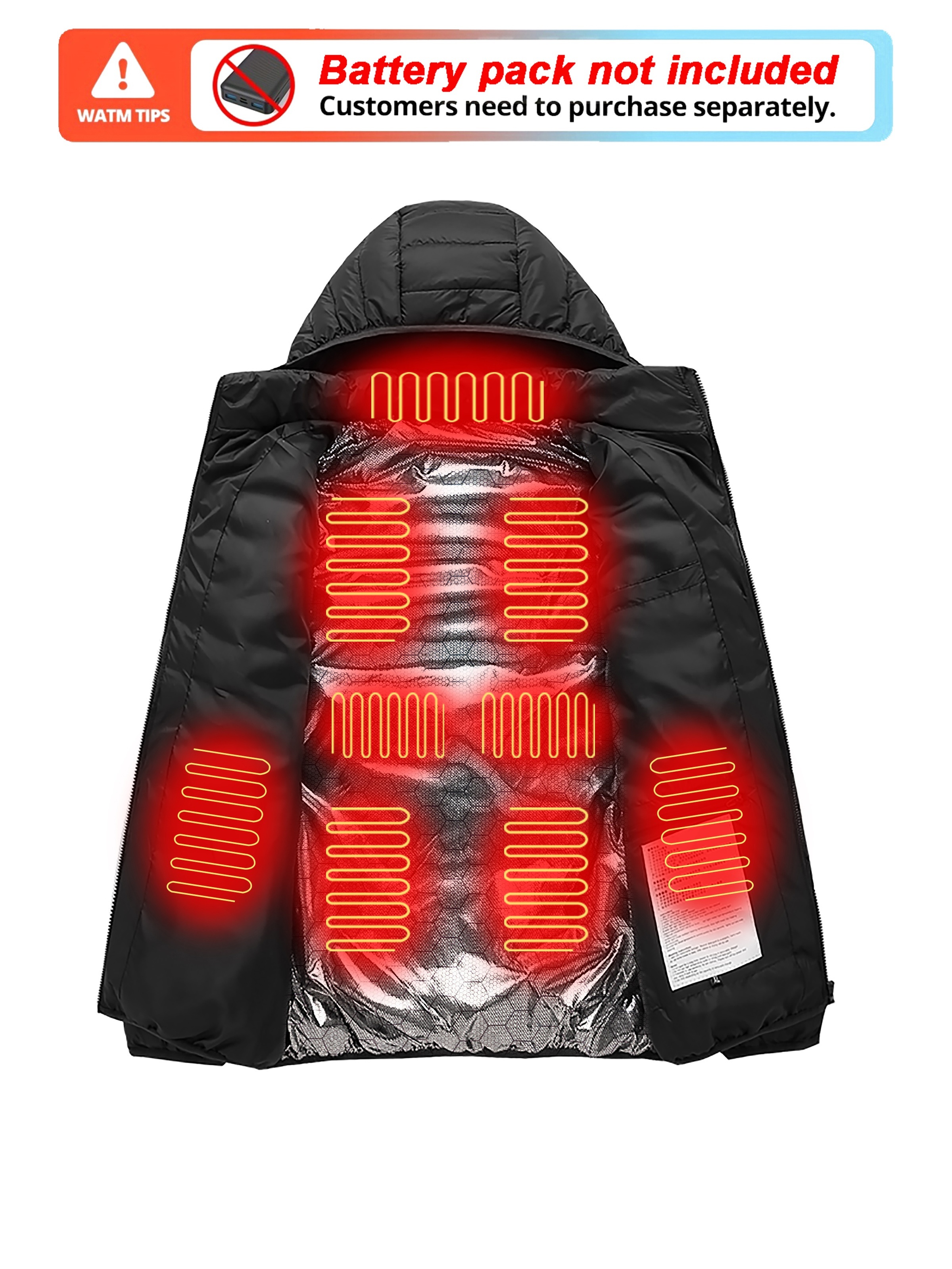 Chaqueta calefactable para hombre, 8 zonas de calefacción, chaqueta  exterior Jb52 Jb52