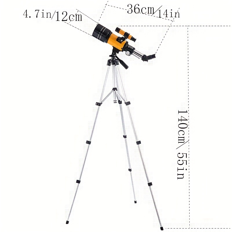 Telescopio Astronómico 30070m con Diseño Espacial