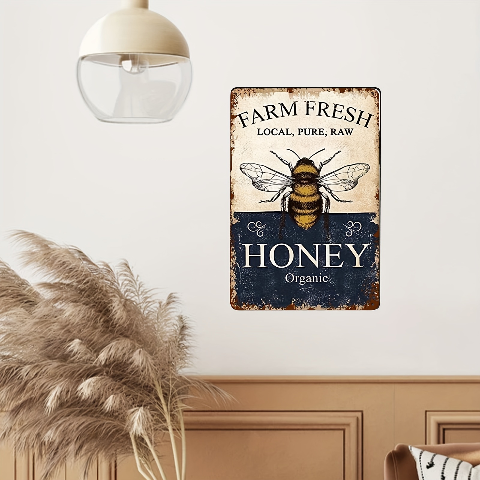 Farm Fresh local honey bee decor for the home