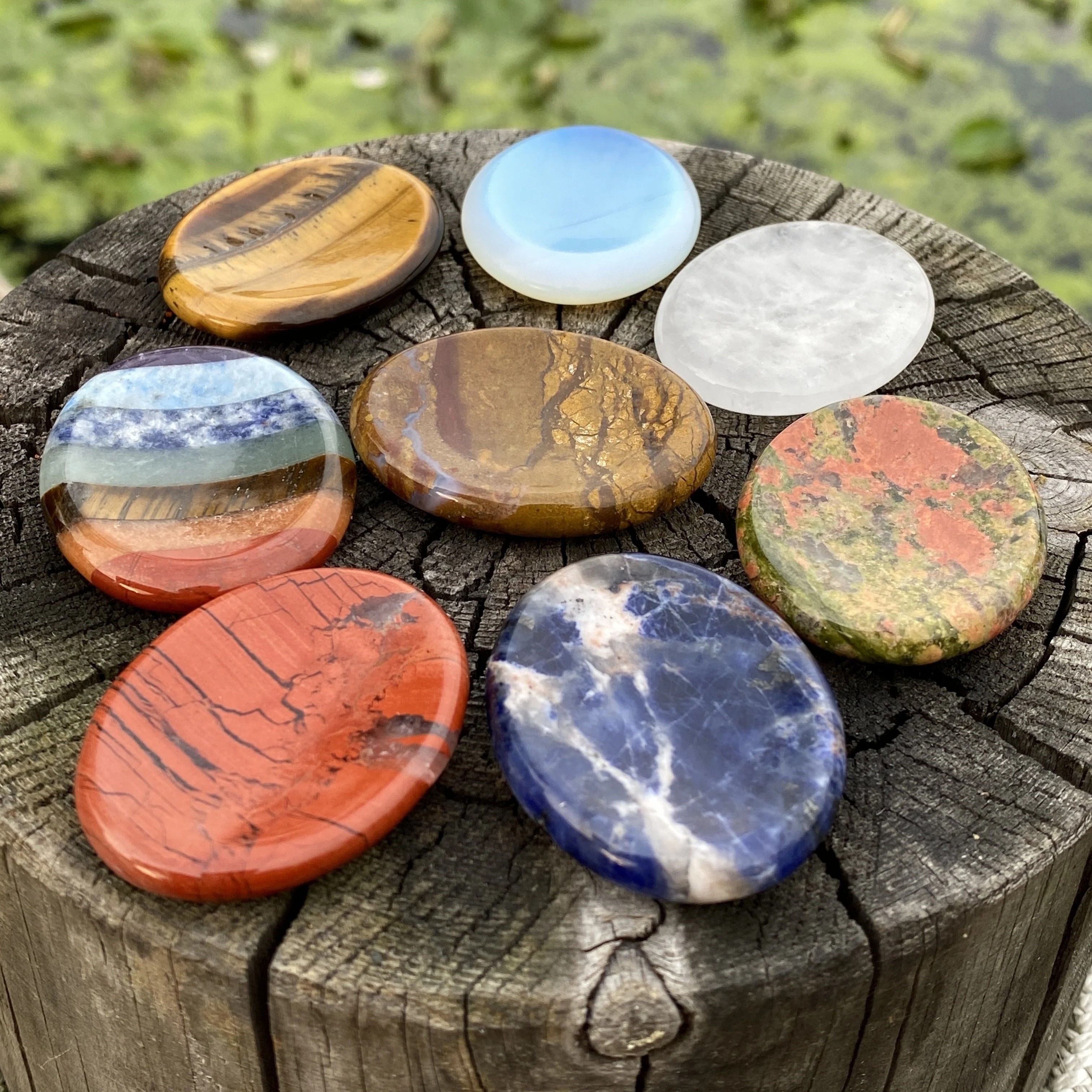 Natural Crystal Worry Stones Natural Gemstone, Meditation Crystal, Smooth  Stone, Palm Stone, Pocket Stone Gift 