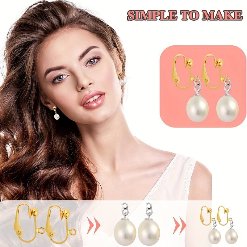 Earring Converters, Pierced to Clip on Earrings, Earrings Adapters, Bridal  Clip on Earrings, Gold/silver/rose GOLD 