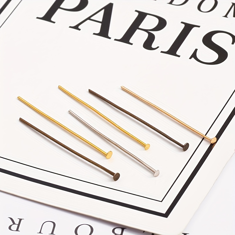 Bag Flat Head Pins T shaped Head Pins For Jewelry Making Diy - Temu