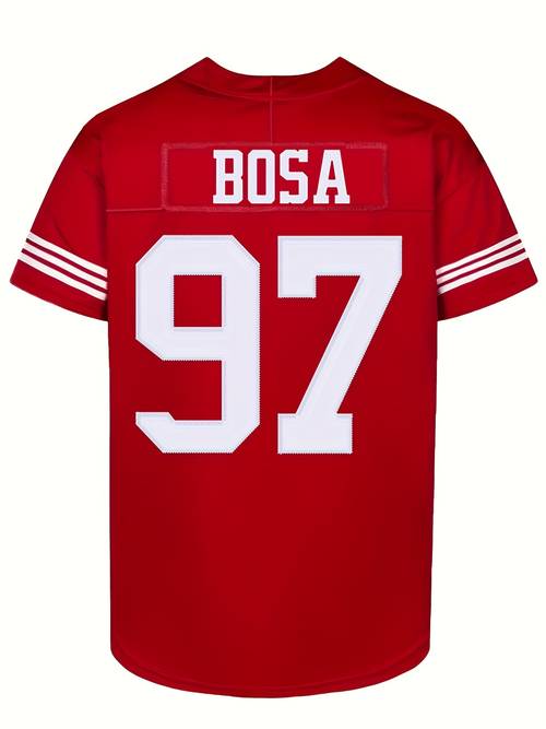 american football jersey casual sports loose t shirt top enlarged and widened loose pullover jersey for men and women
