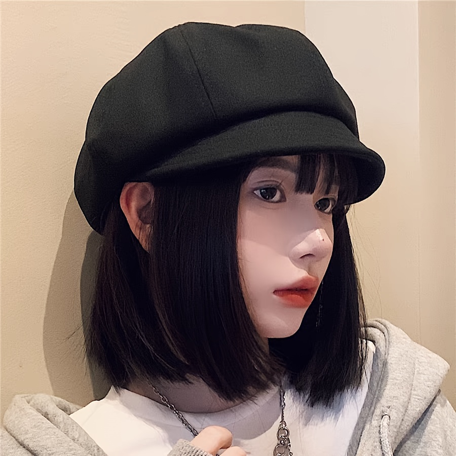 Black messenger hot sale hat