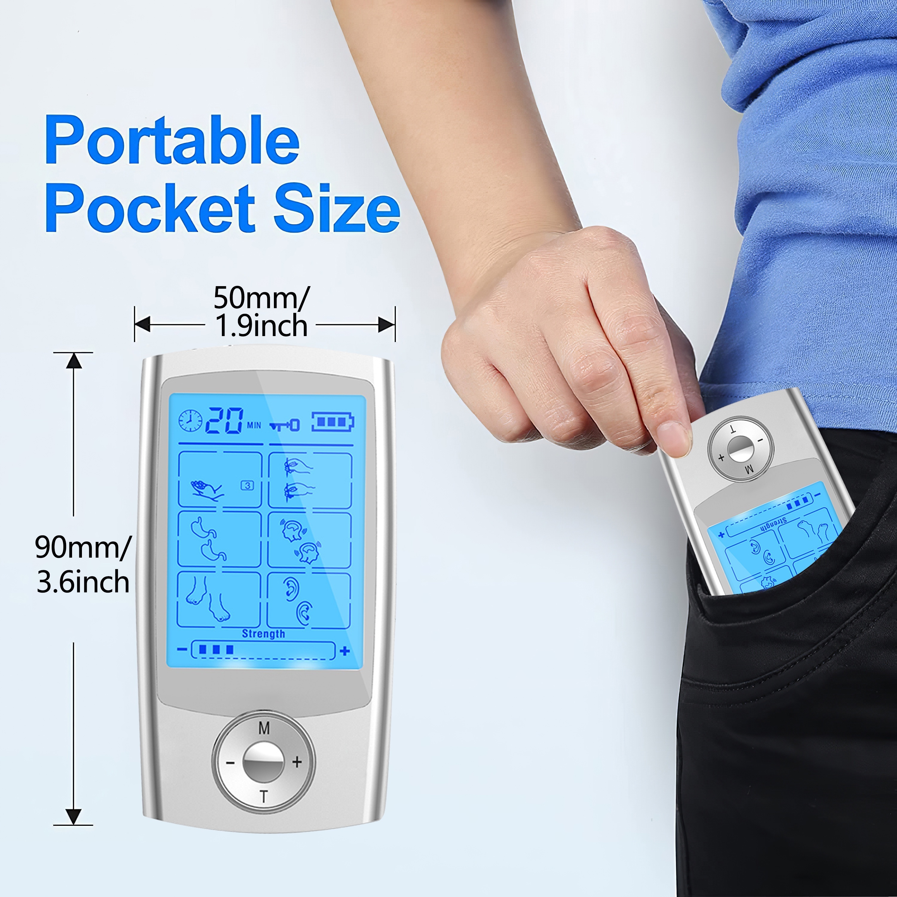Tens Unit Muscle Stimulator Machine With Rechargeable - Temu